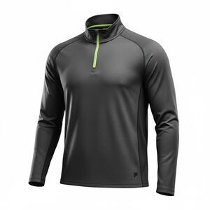 Fila Performance Sport Live in Motion 1/4 Zip Gray/Black Pullover Men's XXL